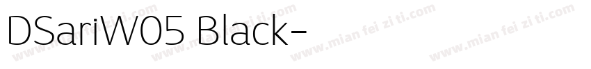 DSariW05 Black字体转换